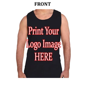 Men's Heavy Weight TANKTOPS Custom Printing Images Names All Sizes Available - Picture 1 of 2