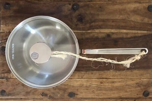 Mauviel M'INEX 3.4 qt Sauce Pan With Lid, Cast Stainless Steel Handle, 7.9” NEW - Picture 1 of 3