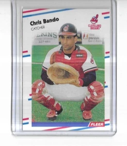1988 Fleer #601 Chris Bando Cleveland Indians - Picture 1 of 2