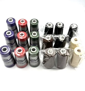 New And Barely Used Serger Thread 18 Cones Spools Talon SureLock 6 Colors Half - Picture 1 of 8