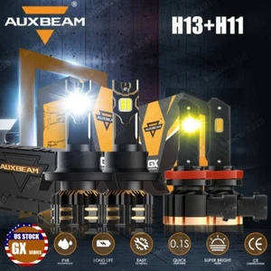 For Ford Focus 2008-2011 CANBUS White LED Headlights High Low+Fog Light Yellow - Picture 1 of 12