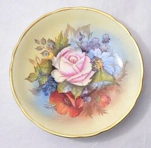 Aynsley England Pink Rose Signed By Bailey Saucer Only 362 - Picture 1 of 4