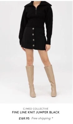 C/meo Collective Fine Line Jumper Size 8 Rrp £165 - Image 1 of 4