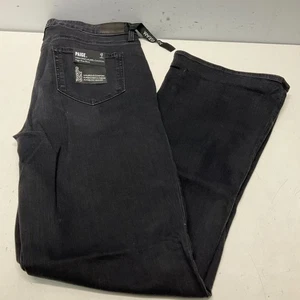 Paige Laurel High Rise Canyon Jeans Damen Gr. 33 Schwarz 32 in NEU Neu mit Etikett - Bild 1 von 6