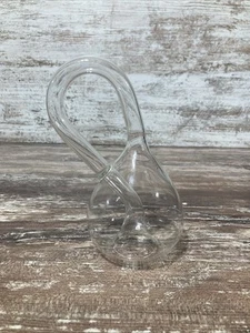Bottiglia Klein - Vetro Soffiato Trasparente Alta 8 Pollici Matematica da Collezione - Foto 1 di 7