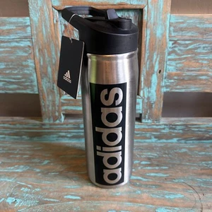 NWT adidas Double Wall Water Bottle 600 Ml/ 20 fl oz Stainless Steel 24 HR Cold - Picture 1 of 12