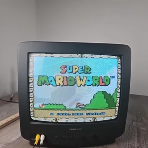 Samsung 13" Color TV #TXD1372 CRT Retro Gaming W/Frt/Rear AV Ports (NO Remote) - Picture 1 of 5