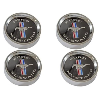 Scott Drake Styled Steel Hubcaps (Black Background) - Image 1 of 4