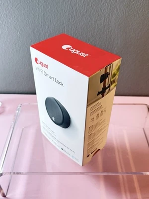 Cerradura de puerta de entrada inteligente August Home sin llave negra mate, conectada a Wi-Fi, 4ta generación Foto 1 de 4