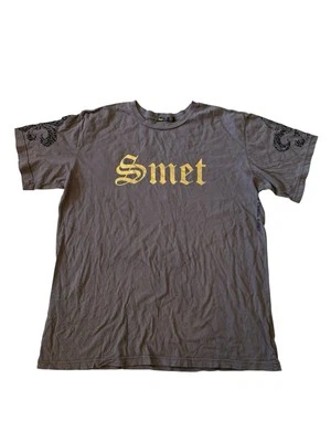 Smet By Christian Audigier Born On The Street LA Ca T Shirt Gray Men’s 2XL GUC - image 1 of 4