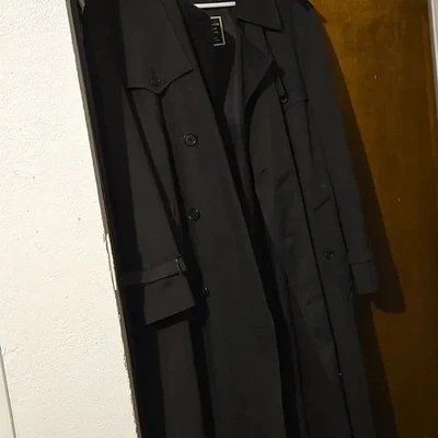 Auténtica gabardina negra Dior para hombre con cinturón talla 40 - ¡mediana!  Foto 1 de 4