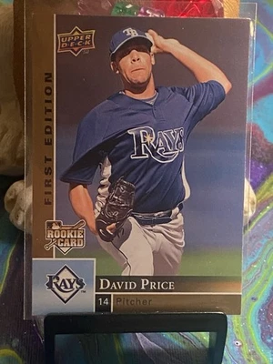 2009 Upper Deck первое издание - Дэвид Прайс - дебютант RC #280 Tampa Bay Rays - Изображение 1 из 2