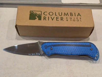 CRKT Columbia River Knife Rollock 5212B  Translucent Blue  AUS-4 Stainless Steel - Image 1 of 4