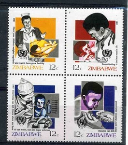ZIMBABWE, 1987 CHILD SURVIVAL,SG 706-09, MNH SET - Picture 1 of 1