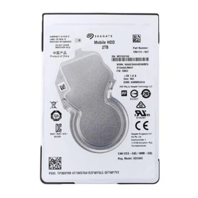 Seagate 2TB ST2000LM007 128MB SATA 6Gb/s 2.5" Laptop HDD Hard Disk Drive -7mm - Image 1 of 4