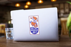Retro-Stil AFL 1960ERer Denver Broncos Logo Aufkleber Aufkleber Neu - Bild 1 von 2