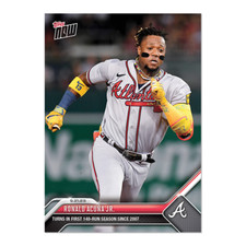 Ronald Acuña Jr. - 2023 MLB TOPPS NOW® Card 900 1st 140 RUN SEASON 2007 BRAVES