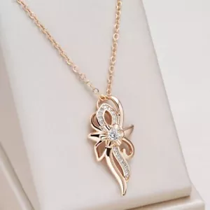Edle Damen Halskette 585 RG Roségold | 45+5cm | Anhänger Schmuck - Bild 1 von 3