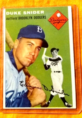 Duke Snider Hof 1954 Topps # 32 Ex Foto 1 de 2