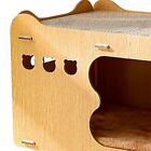 (Wide Mouth Opening)Cat Scratcher House Stackable Double Layers Cat Cardboard