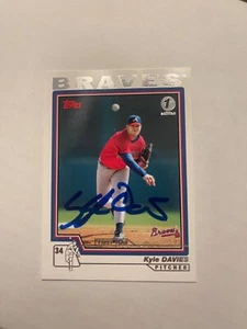 Atlanta Braves KYLE DAVIES Signed Card - Picture 1 of 1