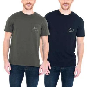 NWT Men's Realtree Tee Shirt Black Green Large, XLarge - Picture 1 of 9