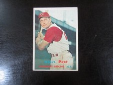 1957 Topps # 157 Billy Post Card (C) Cincinnati Redlegs