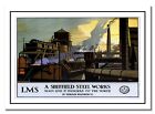 Ein Sheffield Stahl Werke Inspiriert Durch Railway Vintage Werbung Reise Zug