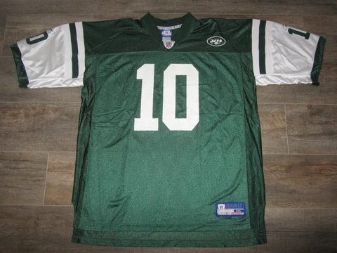 New York Jets Chad Pennington Reebok NFL Football Jersey 2XL Vintage Green Team Cover