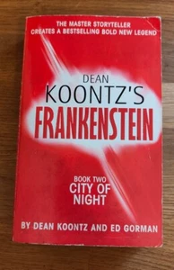 BOOK - Dean Koontz Ed Gorman Frankenstein Book 2 City Of Night Paperback Horror - Picture 1 of 3