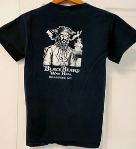 North Carolina T-Shirt Black Beard Was Here Beaufort CHILD SIZE SMALL - Picture 1 of 8