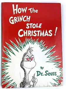 How The Grinch Stole Christmas Dr Seuss 1957 Hardback NO DUST JACKET - Foto 1 di 12