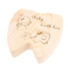 Baby Boys Girls Keepsake Wood Tooth Fairy Box Milk Teeth Organizer Storag^Qu