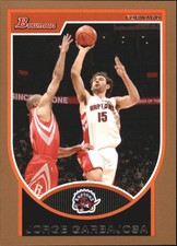 2007-08 Bowman Copper Toronto Raptors Basketball Card #53 Jorge Garbajosa /399