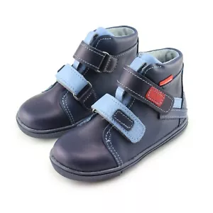 Mazurek Boys High Top Ankle Leather Shoes with Orthopedic Support (338 Granat Je - Picture 1 of 5