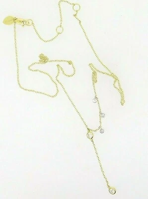 Meira T Diamond and Gold Lariat Necklace  - Image 1 of 4