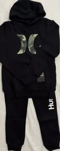 New Hurley Boys Hoodie and Jogger Set Black Color size 5/6 $24.75 - Picture 1 of 5
