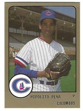 1988 Columbus Clippers Hipolito Pena New York Yankees