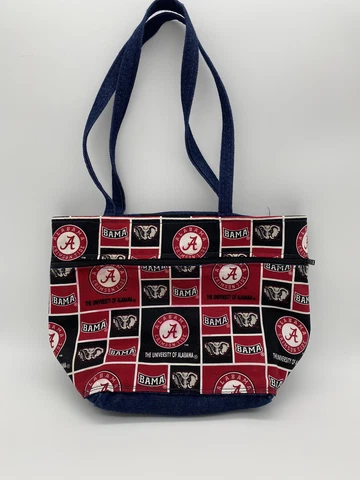 University of Alabama Crimson Tide Denim Purse Patterned Cover