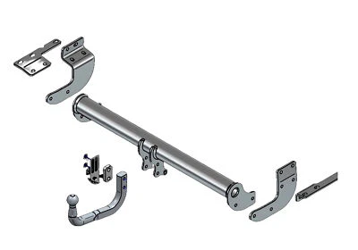 Barra de remolque automotriz Towtrust cuello de cisne para Renault Koleos SUV 2017-en adelante Foto 1 de 4