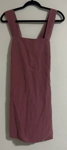 Mango Wrap Back Dress Size XL Dust Pink MIDI - Picture 1 of 5