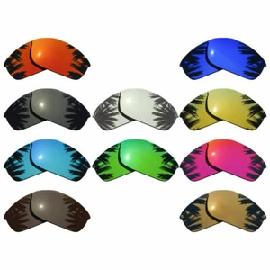 Polarized Replacement Lenses for-Oakley Flak Jacket Sunglasses Multiple-Colors - Picture 1 of 14