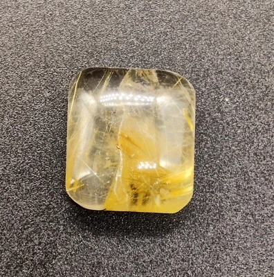 Natural Golden Routile Gemstone Cabochon Top Quality Rutile Cushion Shape - Image 1 of 4