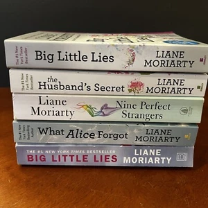 Lot: 5 Liane Moriarty Books Nine Perfect Strangers Alice Forgot Big Little Lies - Picture 1 of 7