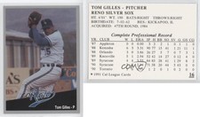 1991 Cal League Reno Silver Sox Tom Gilles #16