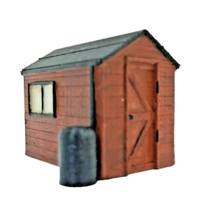 GARDEN SHED OO GAUGE 3D PRINTED MODEL RAIL SCENERY DIORAMA HAND PAINTED BY PENNY - Picture 1 of 5