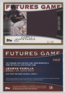 2010 Topps Pro Debut Futures Game Relics Gold /25 Jeurys Familia #FGR-JF