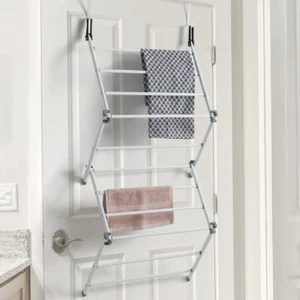 Over Door Clothes Airer Utility Caravan Towel Clothes Drying Rack Hanger Compact - Picture 1 of 3