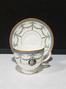Wedgwood England MADELEINE Bone China Footed Tea CUP & SAUCER - Picture 1 of 7