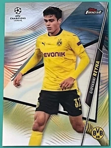 2020-21 Topps Finest Champions League #55 Gionvanni Reyna Borussia Dortmund Card - Picture 1 of 1